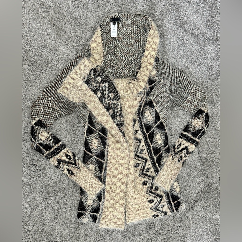 Jeans by Buffalo Cardigan-Black/White/Taupe-Size M